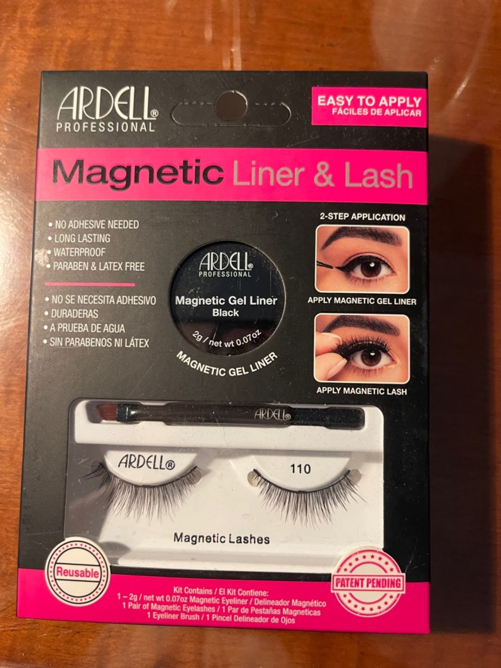 Ardell Magnetic Liner & Lash Set — Black with Pink Accents